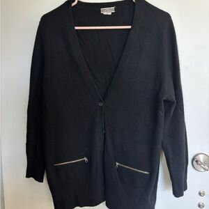J. Crew Black Cardigan cashmere